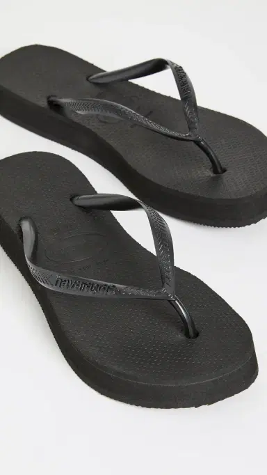 Havaianas Slim Flatform Flip Flops Black | Thumbnail 2