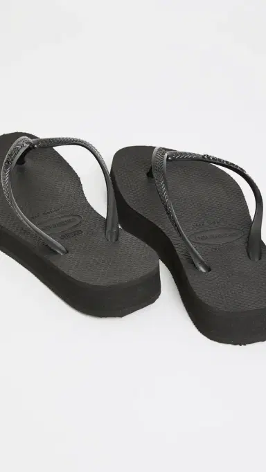 Havaianas Slim Flatform Flip Flops Black | Thumbnail 4