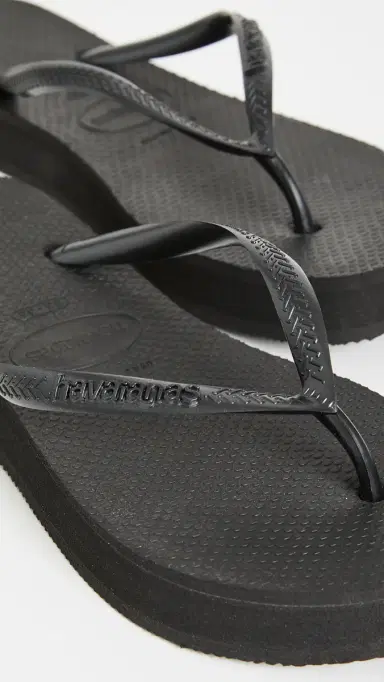 Havaianas Slim Flatform Flip Flops Black | Thumbnail 6