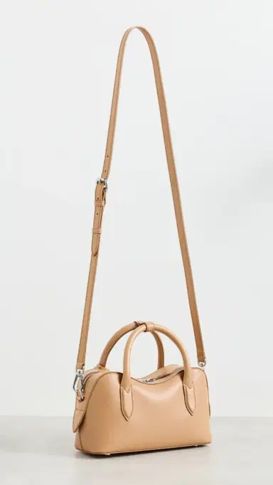 Stella McCartney Ryder Embossed Grainy Small Crossbody Bag Honey One Size | Thumbnail 4