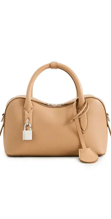 Stella McCartney Ryder Embossed Grainy Small Crossbody Bag Honey One Size | Thumbnail 1