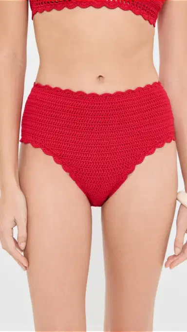 BEACH RIOT Kirby Bikini Bottoms Ruby M | Thumbnail 2