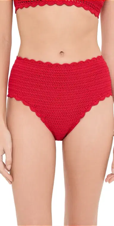 BEACH RIOT Kirby Bikini Bottoms Ruby M | Thumbnail 1