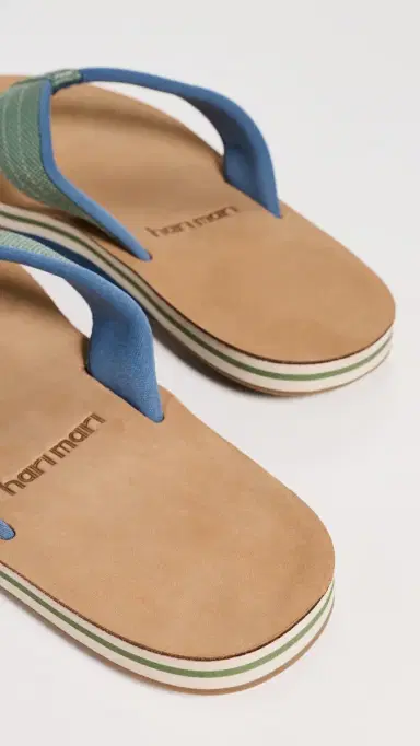 Hari Mari Scouts Flip Flops Olive 9 | Thumbnail 3