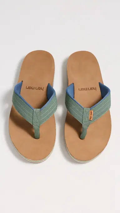 Hari Mari Scouts Flip Flops Olive 9 | Thumbnail 4