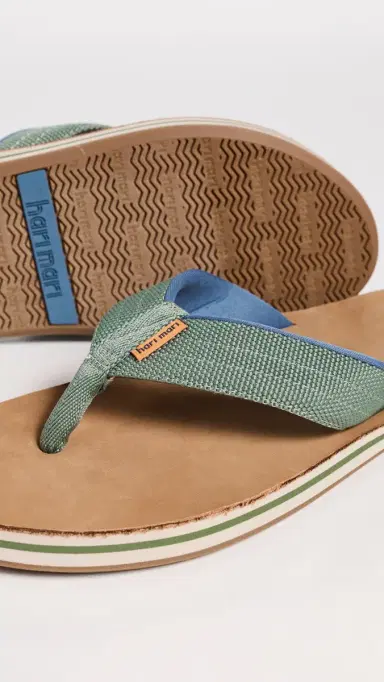 Hari Mari Scouts Flip Flops Olive 9 | Thumbnail 5
