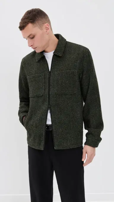 Les Deux Marseille Herringbone Wool Jacket Duffel Bag | Thumbnail 2 Les Deux Marseille Herringbone Wool Jacket Duffel Bag | Thumbnail 2