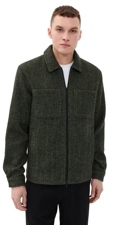 Les Deux Marseille Herringbone Wool Jacket Duffel Bag | Thumbnail 1 Les Deux Marseille Herringbone Wool Jacket Duffel Bag | Thumbnail 1