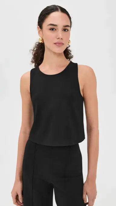 Ripley Rader Ponte Knit Tank Top Black L | Thumbnail 2