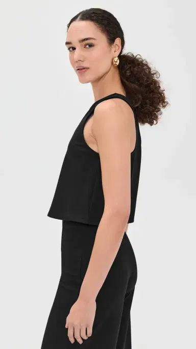 Ripley Rader Ponte Knit Tank Top Black L | Thumbnail 4