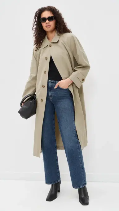 DUNST Refined Mac Coat Khaki | Thumbnail 2