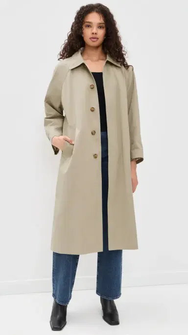 DUNST Refined Mac Coat Khaki | Thumbnail 3