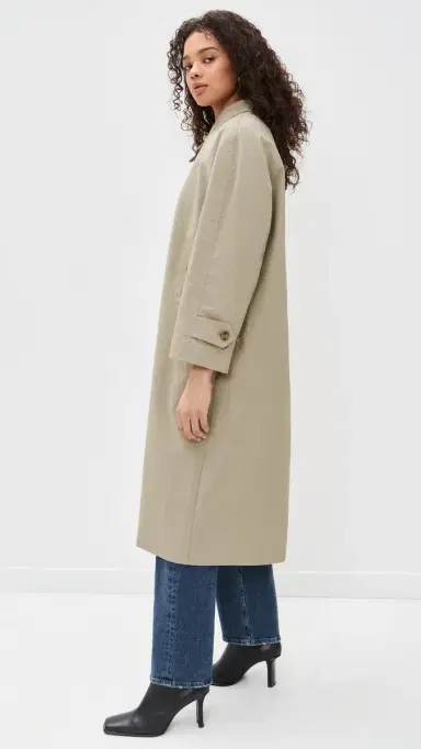 DUNST Refined Mac Coat Khaki | Thumbnail 5