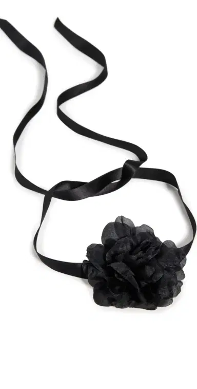 Jennifer Behr Anelise Ribbon Tie Black One Size | Thumbnail 1