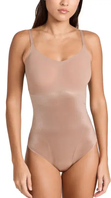 Spanx shape Invisible Cami Thong Bodysuit Cafe au Lait | Thumbnail 6 Spanx shape Invisible Cami Thong Bodysuit Cafe au Lait | Thumbnail 6