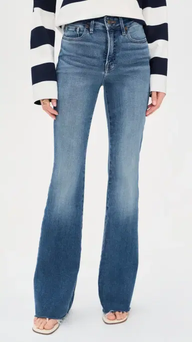 Good American Good Legs Flare Jeans Indigo11 | Thumbnail 2
