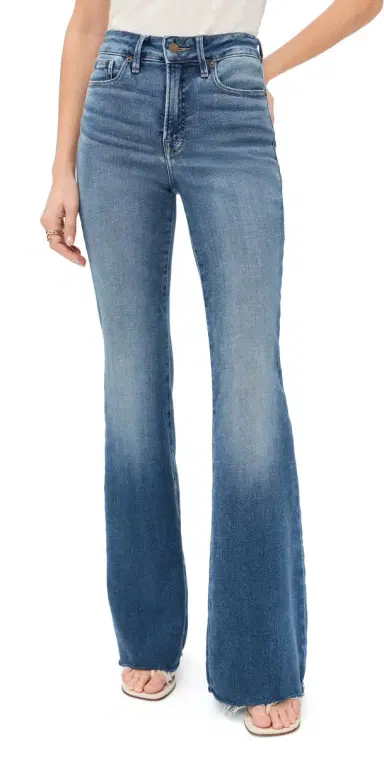Good American Good Legs Flare Jeans Indigo11 | Thumbnail 1