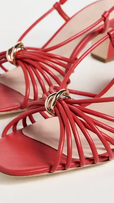 Loeffler Randall Minna Heeled Sandals Red 9 | Thumbnail 6