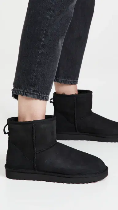 UGG Classic Mini II Boots Black 8 | Thumbnail 3