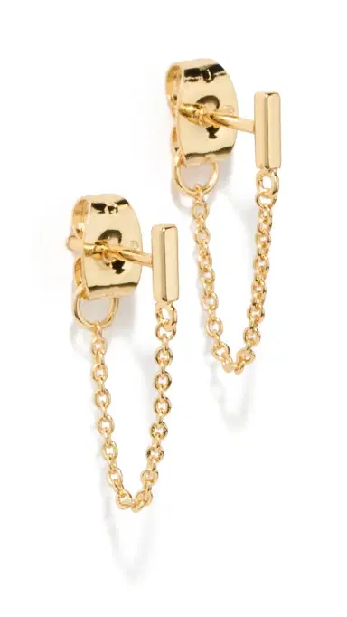 Gorjana Tatum Chain Huggies | Thumbnail 5