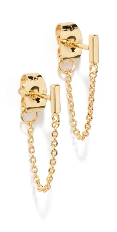 Gorjana Tatum Chain Huggies | Thumbnail 1
