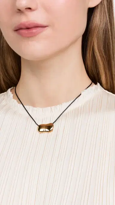 Heaven Mayhem Pebble Necklace Gold One Size | Thumbnail 3