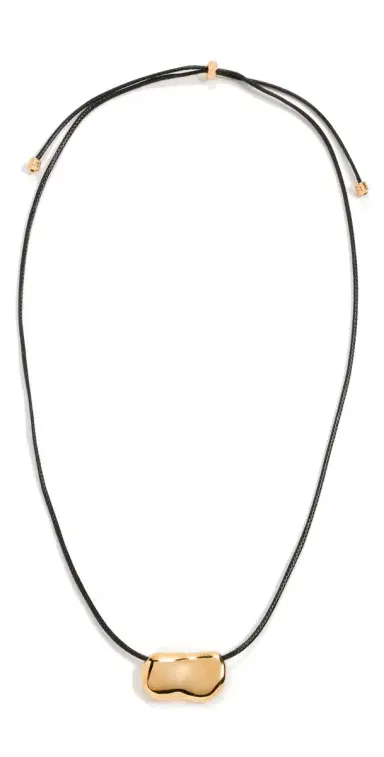 Heaven Mayhem Pebble Necklace Gold One Size | Thumbnail 1