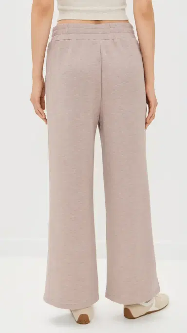 Varley The Petite Wide eg Pant 28'' Taupe Marl | Thumbnail 3