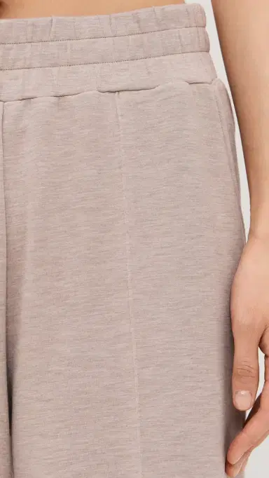 Varley The Petite Wide eg Pant 28'' Taupe Marl | Thumbnail 6