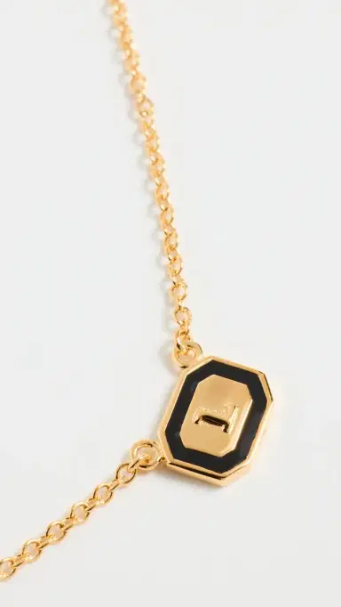 Gwen Beloti Initial Gold Block Pendant Necklace L | Thumbnail 5 Gwen Beloti Initial Gold Block Pendant Necklace L | Thumbnail 5