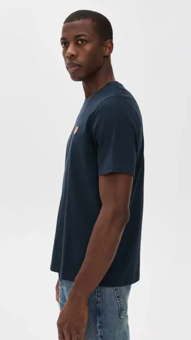 Maison Kitsuné Fox Head Patch Regular Tee Classic Navy M | Thumbnail 4