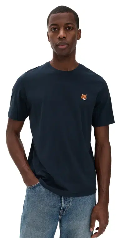 Maison Kitsuné Fox Head Patch Regular Tee Classic Navy M | Thumbnail 1