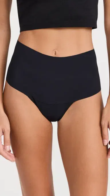 Hanky Panky Breathe High Rise Thong 5 Pack Black L | Thumbnail 3