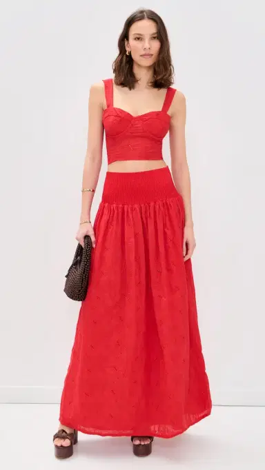 The Lulo Project The Bustier Koel Eyelet Bird Red S | Thumbnail 5 The Lulo Project The Bustier Koel Eyelet Bird Red S | Thumbnail 5