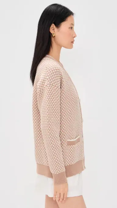 Varley Tarran Stitch Knit Cardigan Light Taupe | Thumbnail 4 Varley Tarran Stitch Knit Cardigan Light Taupe | Thumbnail 4