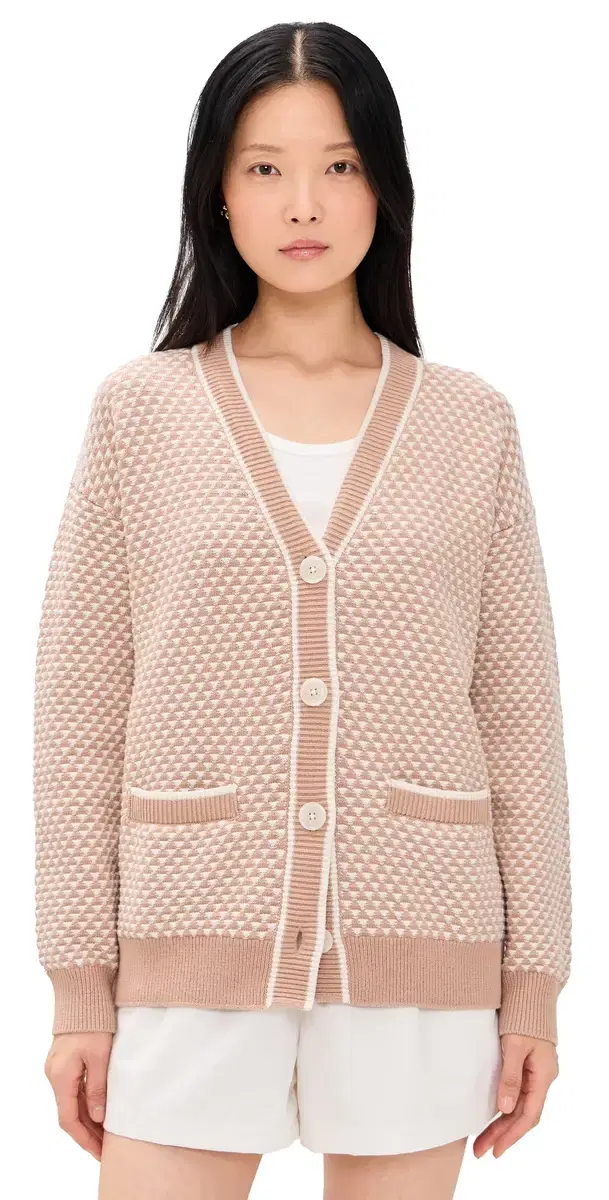 Tarran titch Knit Cardigan Light Taupe