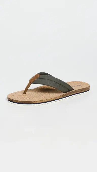 Sperry Porto Sandals Khaki Textile Canvas Flocked 8 | Thumbnail 2 Sperry Porto Sandals Khaki Textile Canvas Flocked 8 | Thumbnail 2
