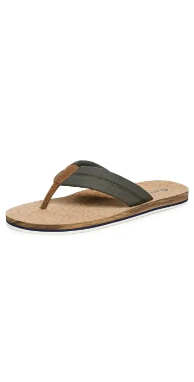 Sperry Porto Sandals Khaki Textile Canvas Flocked 8 | Thumbnail 1 Sperry Porto Sandals Khaki Textile Canvas Flocked 8 | Thumbnail 1
