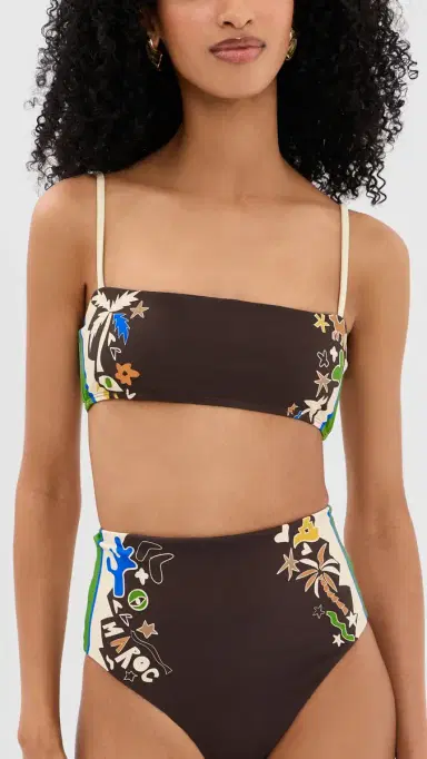 ALÉMAIS Maroc Bandeau Bikini Top Multi | Thumbnail 2