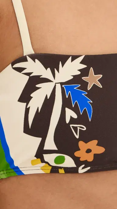 ALÉMAIS Maroc Bandeau Bikini Top Multi | Thumbnail 6