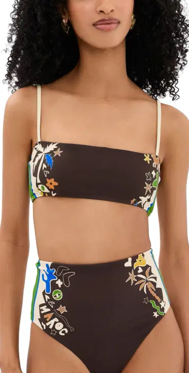 ALÉMAIS Maroc Bandeau Bikini Top Multi | Thumbnail 1