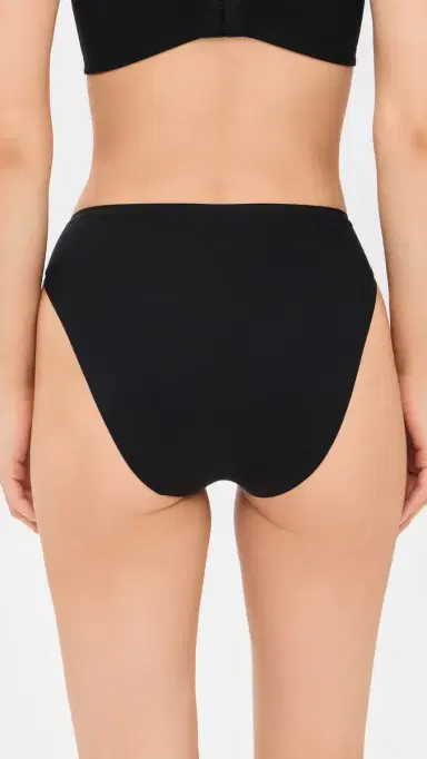 Natori Bliss Bare Cotton High Cut Briefs 3 Pack Black/Black/Café | Thumbnail 4