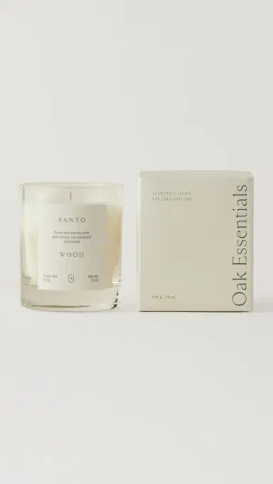 Oak Essentials Santo Wood Candle No Color 7.5 oz/212 mL | Thumbnail 3