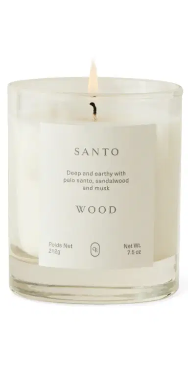 Oak Essentials Santo Wood Candle No Color 7.5 oz/212 mL | Thumbnail 1