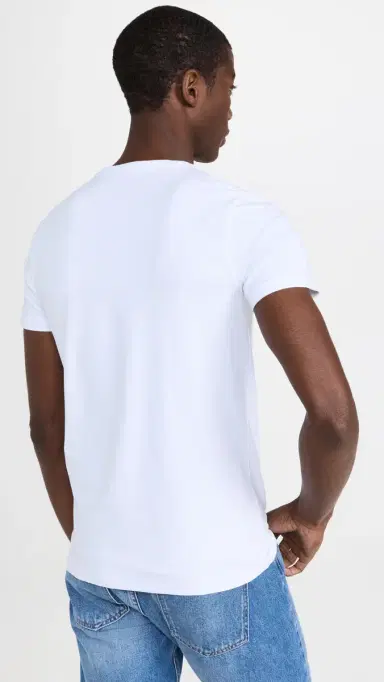 FALKE 2-Pack Cotton Crew Neck Tee White S | Thumbnail 4 FALKE 2-Pack Cotton Crew Neck Tee White S | Thumbnail 4