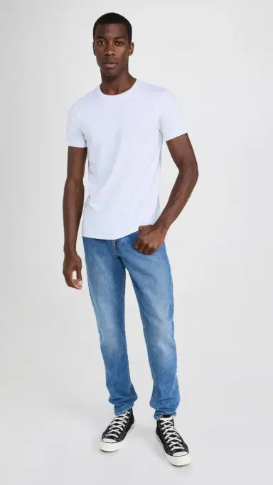 FALKE 2-Pack Cotton Crew Neck Tee White S | Thumbnail 6 FALKE 2-Pack Cotton Crew Neck Tee White S | Thumbnail 6