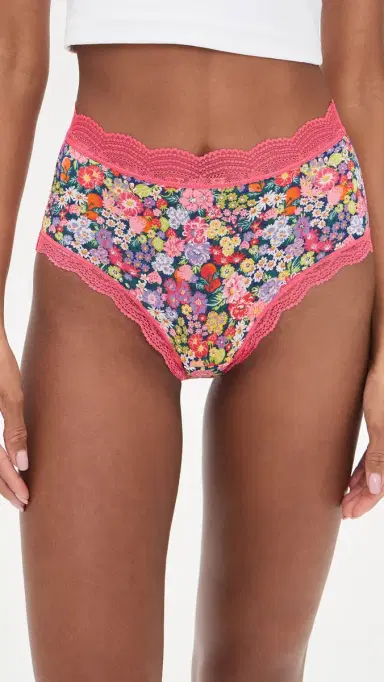 Stripe & Stare High Rise Botanic Bloom Briefs 4 Pack Botanic Bloom | Thumbnail 3