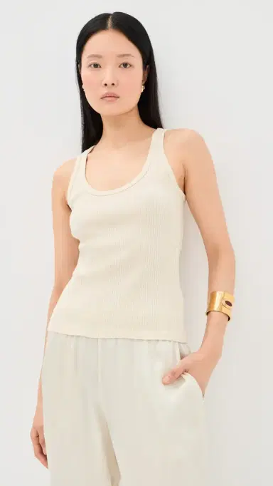 SPRWMN Chloe Tank Creme | Thumbnail 2