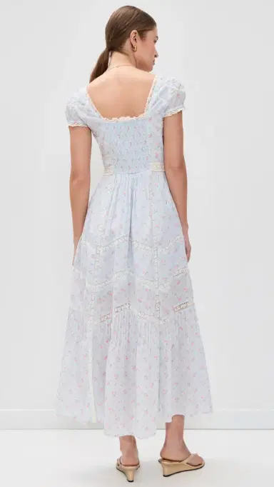 LoveShackFancy Aurela Dress Chapparal Blue | Thumbnail 3 LoveShackFancy Aurela Dress Chapparal Blue | Thumbnail 3