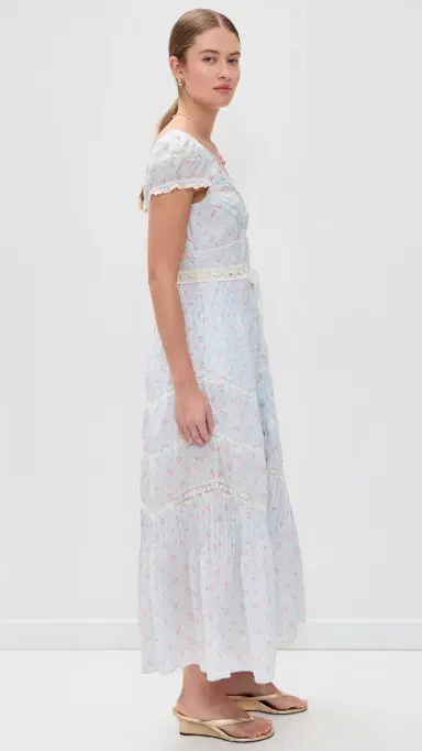LoveShackFancy Aurela Dress Chapparal Blue | Thumbnail 4 LoveShackFancy Aurela Dress Chapparal Blue | Thumbnail 4